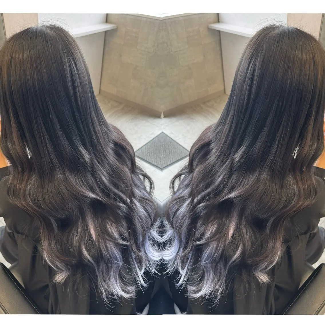 ロング カラー ヘアアレンジ ՏKIᒪᒪ石岡店 本田のヘアスタイル