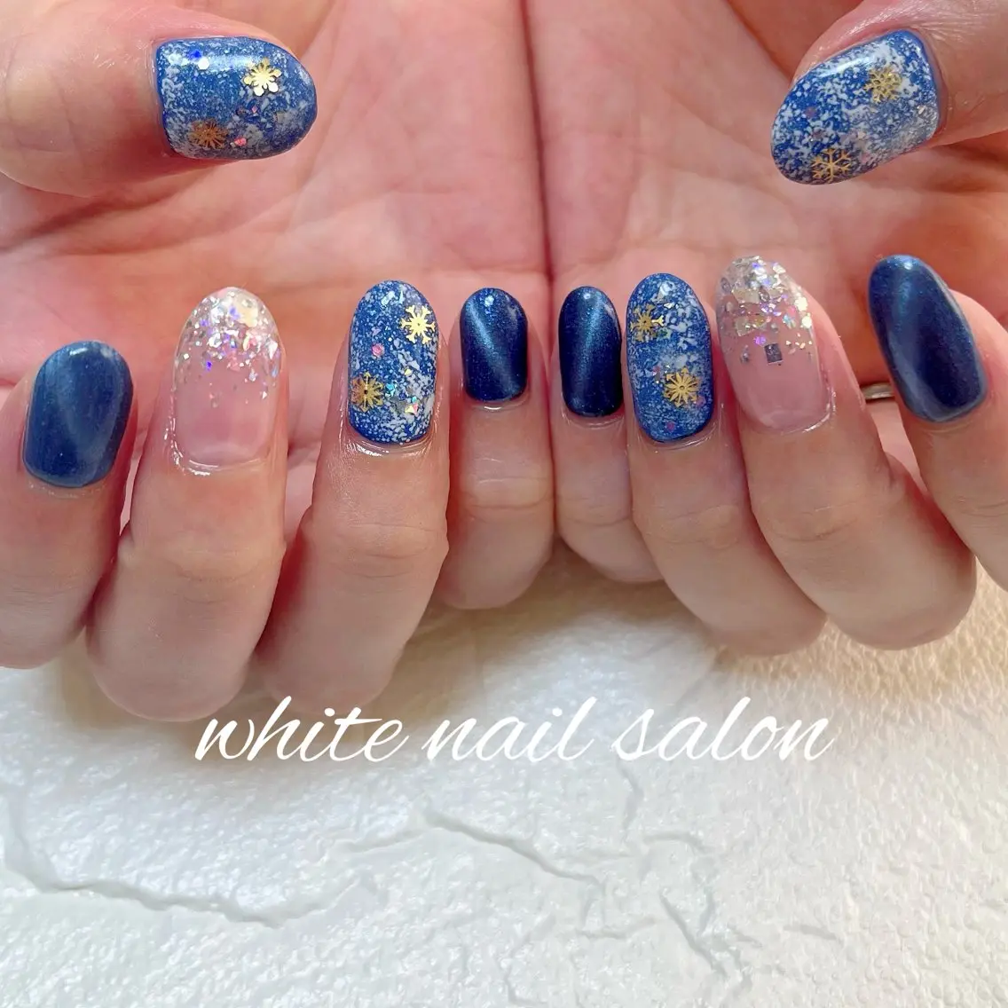 ネイル ラメ(グリッター) ハンドネイル white nail salonのネイルデザイン