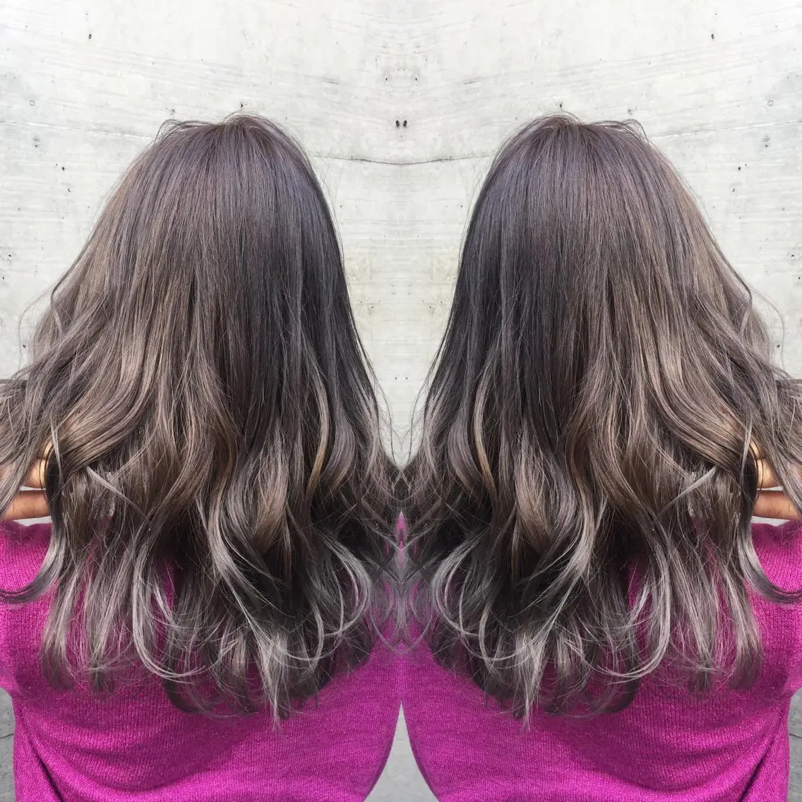 ロング カラー ヘアカラー ヘアセット 韓国ヘア🤍髪質改善 🇰🇷AKANEのヘアスタイル