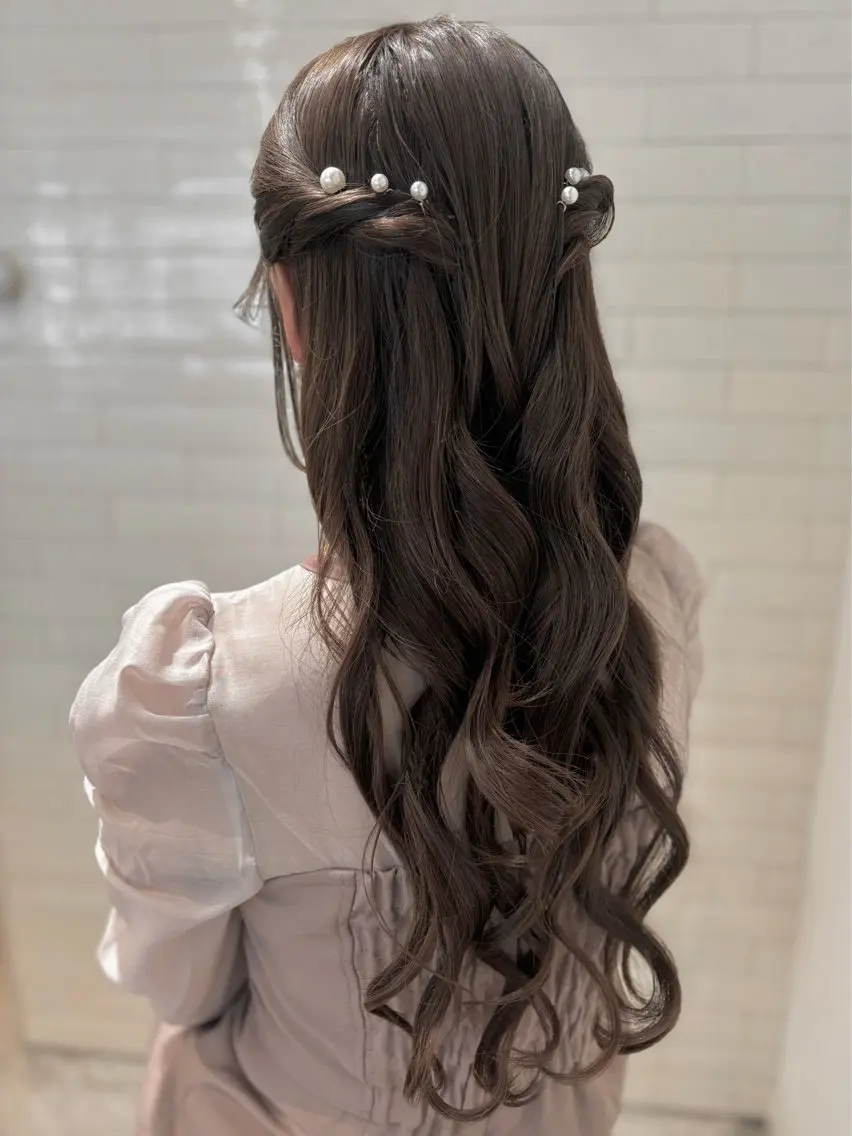 ロング ヘアアレンジ ヘアセット 坂本 なつきのヘアスタイル