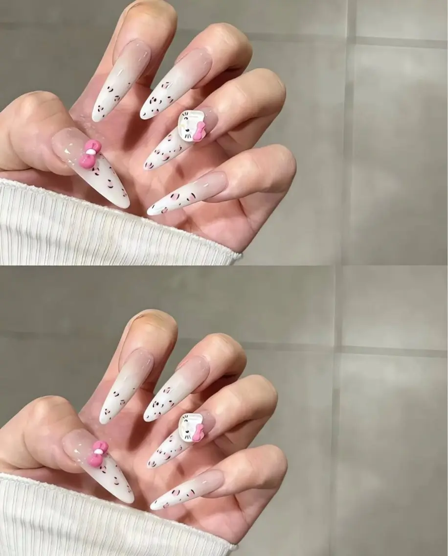 ネイル チークネイル ドット フットネイル フレンチネイル グラデーション ハンドネイル ハンドケア Aria Nail Beautyのネイルデザイン