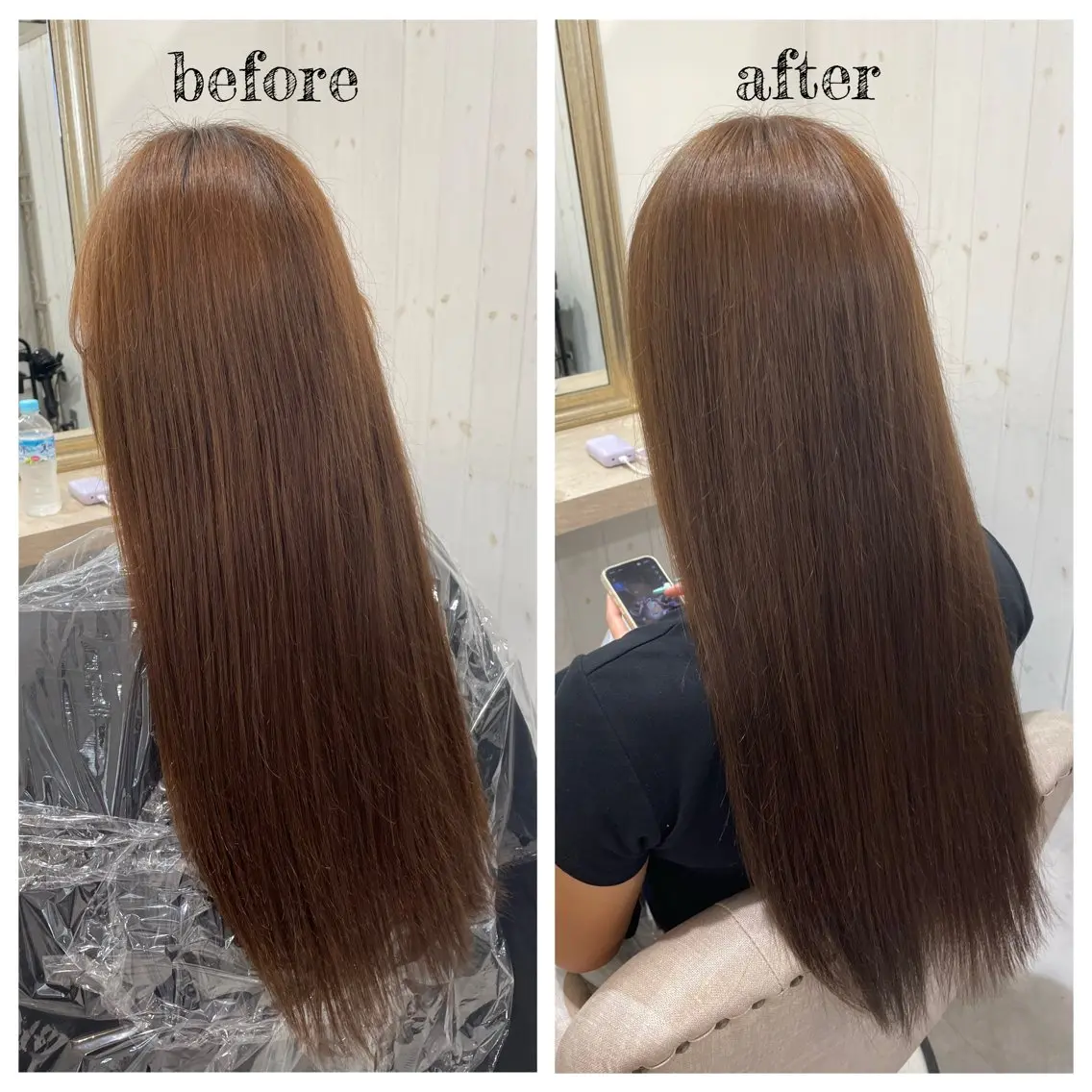 ロング カラー アッシュ アッシュグレー アッシュグレージュ グレージュ ヘアカラー トリートメント PutiLuca 浅川のヘアスタイル