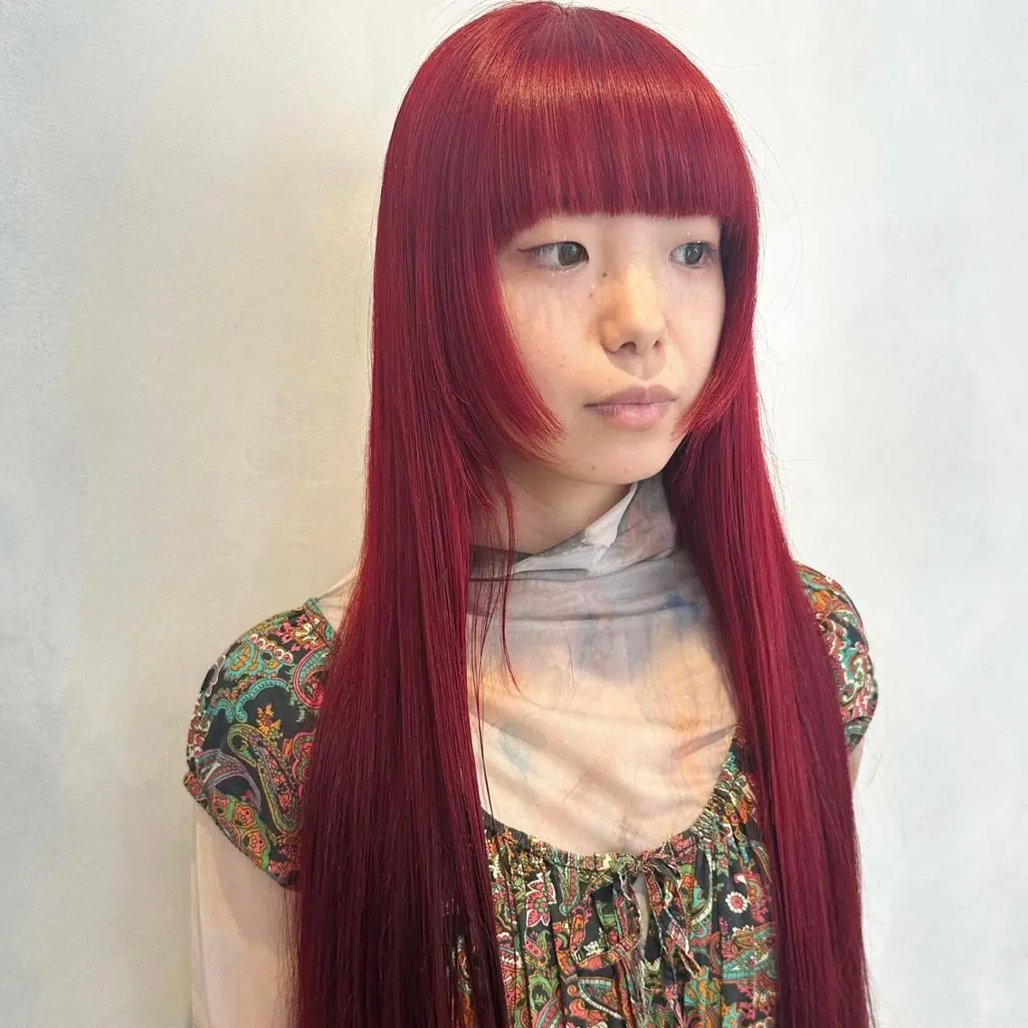 ロング カラー カット ヘアカラー トリートメント デザインカラー/パー マ🦖外岡咲希🦖のヘアスタイル