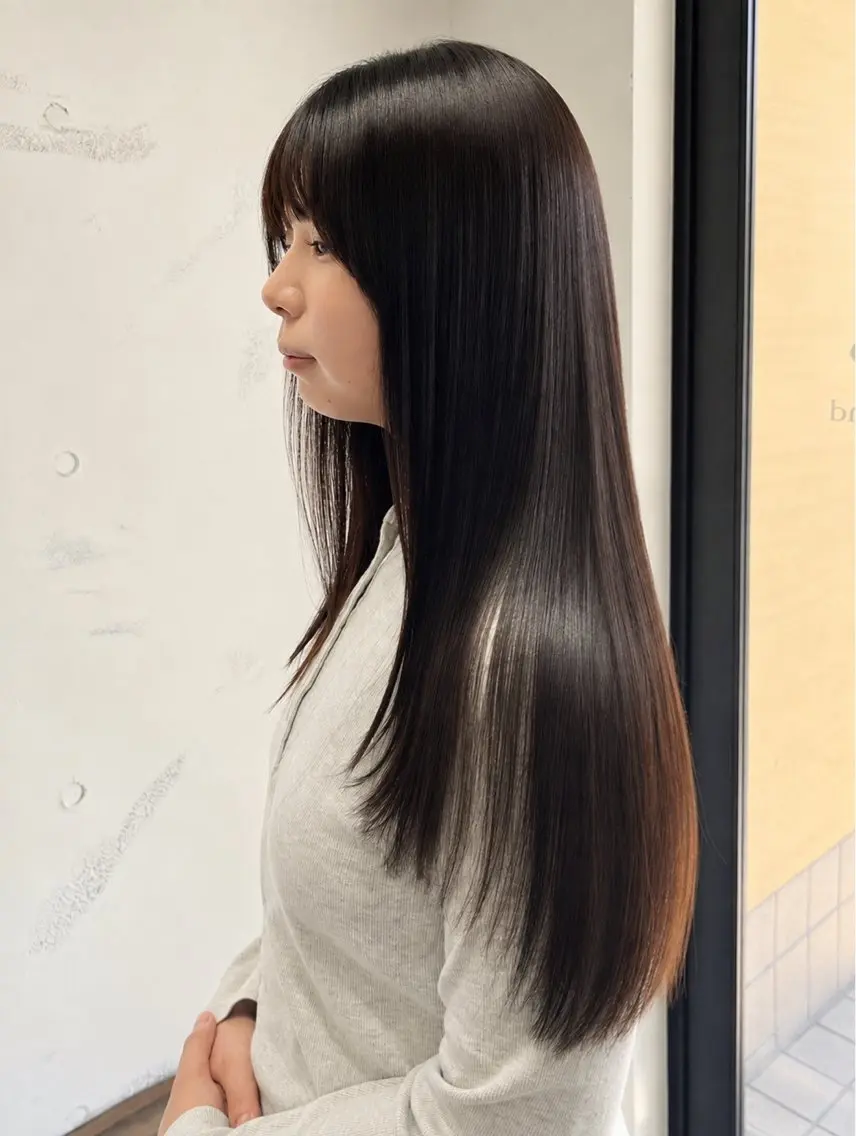 ロング 髪質改善 縮毛矯正 カット 縮毛矯正 トリートメント DARTS Ryoのヘアスタイル