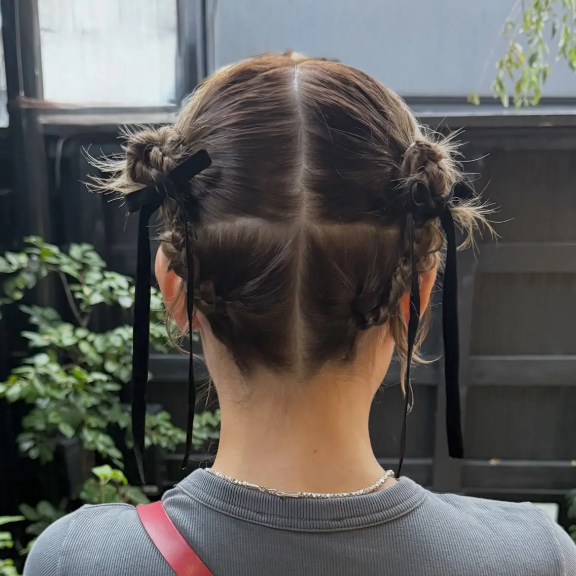 🪞(ショート・肩につかないボブの方)お出かけ前にライブ前に🫧おしゃれヘアアレンジの写真