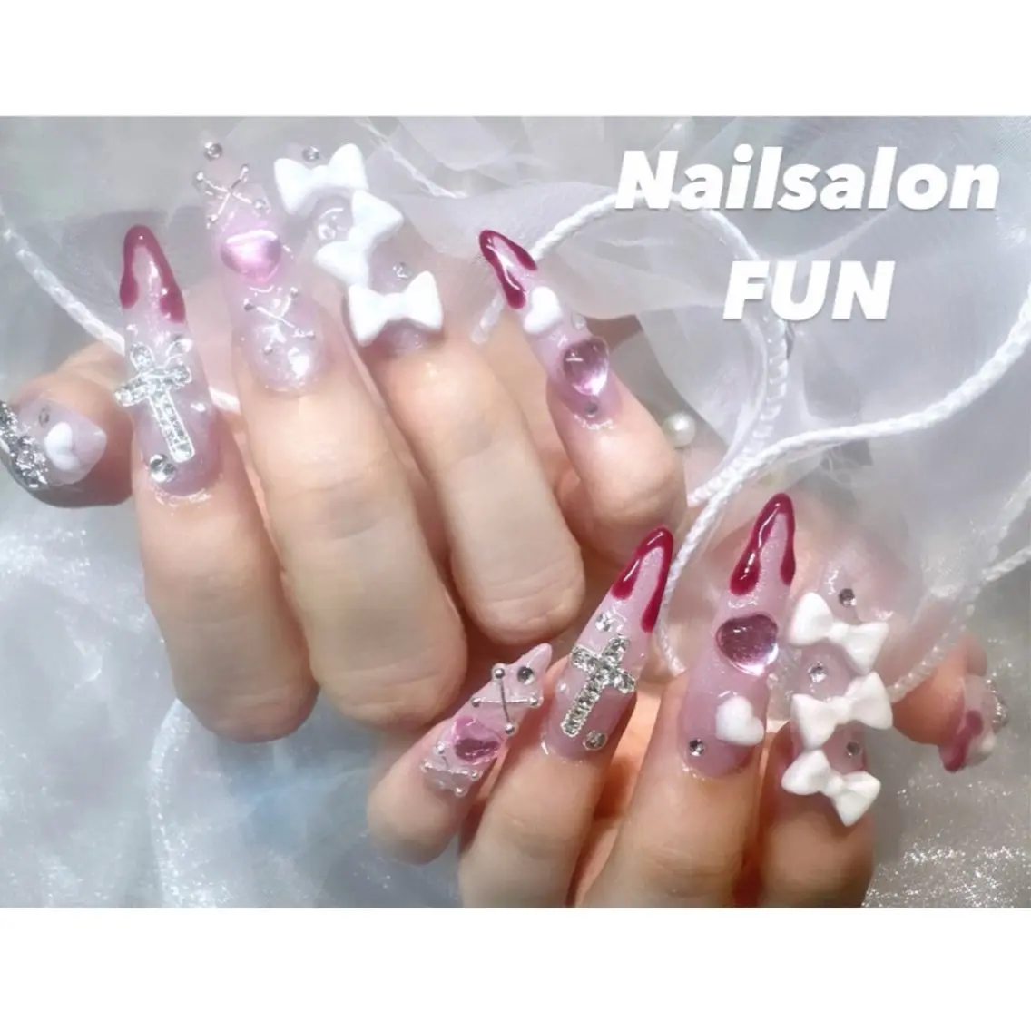 ネイル アートネイル ロングネイル メンズネイル ショートネイル ネイルチップ Nailsalon FUN🌈のネイルデザイン
