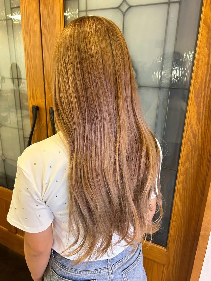 ロング ヘアカラー ヘアルームflat・ Rena🌼ྀིのヘアスタイル