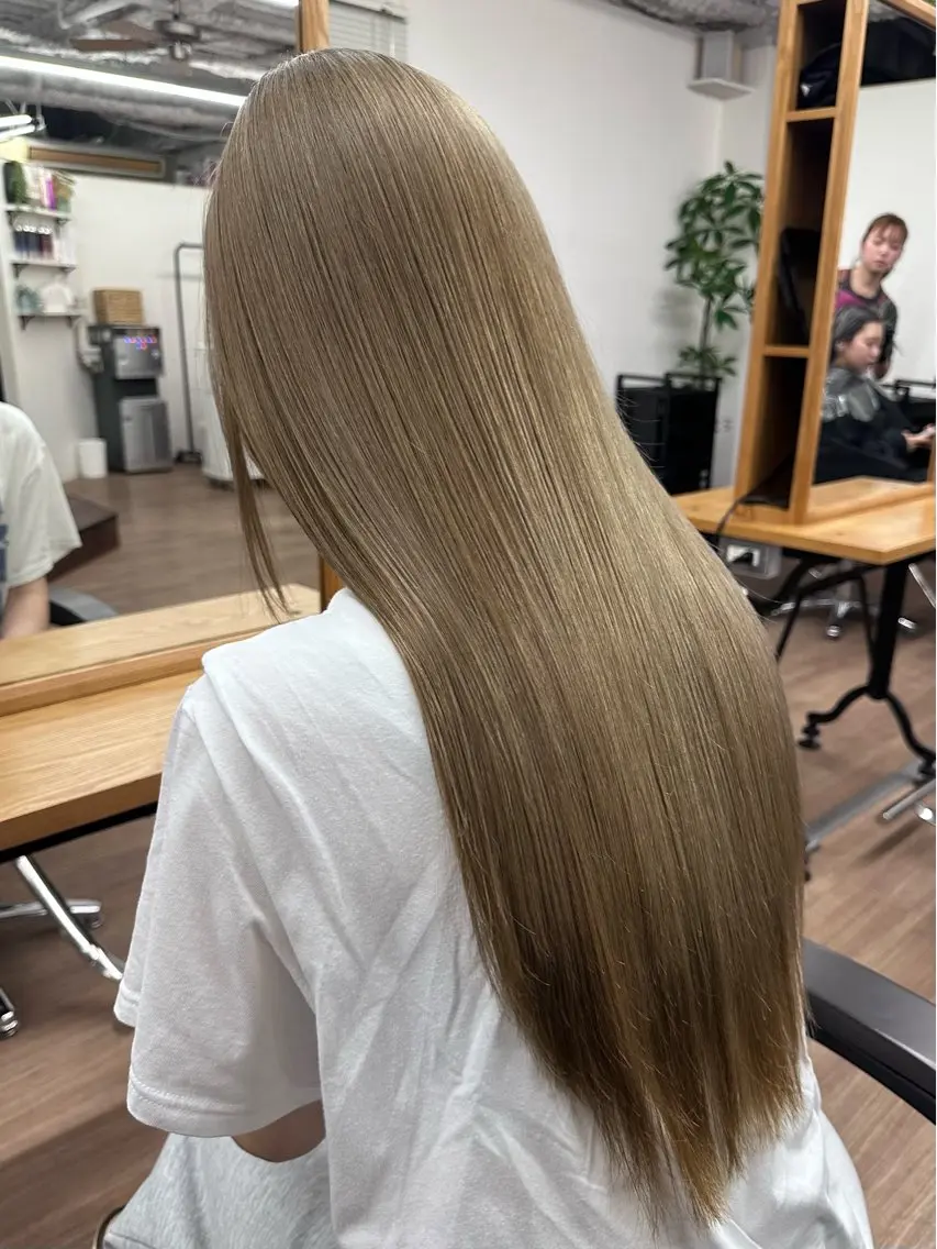 カラー 縮毛矯正 トリートメント 渡辺 鴻江のヘアスタイル