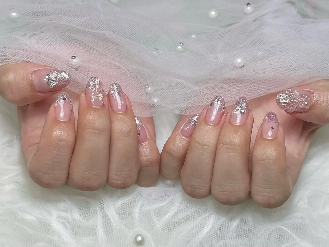 ネイル ハンドネイル Eclat〔エクラ〕 MOEKA𝜗𝜚*のネイルデザイン