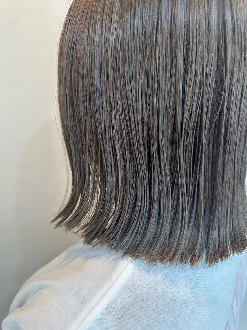 セミロング ヘアカラー トリートメント miyu/ヘアセット ブリーチモデル募集中のヘアスタイル