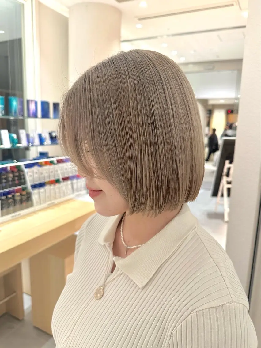 ミディアム カラー カット kako ショート ボブのヘアスタイル