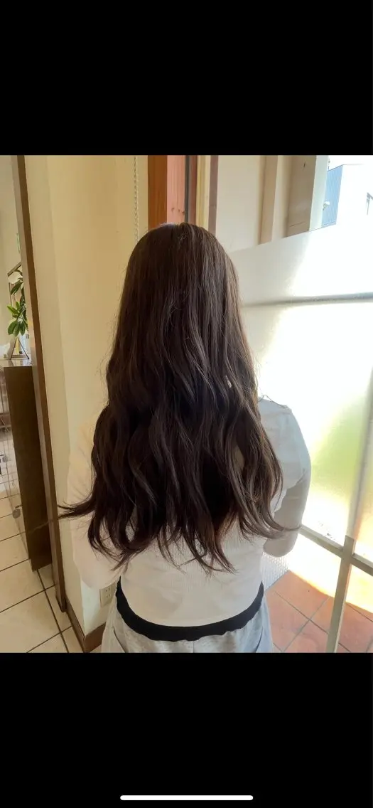 ロング ののか カラーモデル募集のヘアスタイル