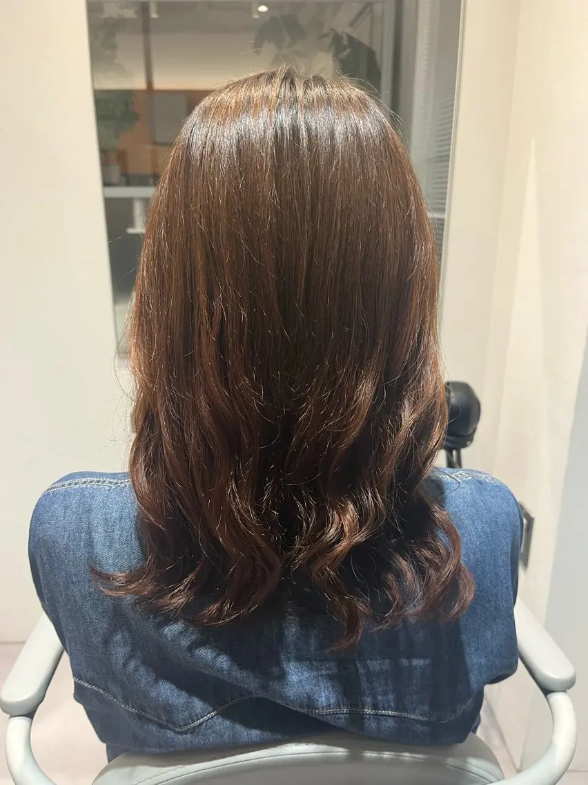 パーマ デジタルパーマ 佐々木 梨乃のヘアスタイル