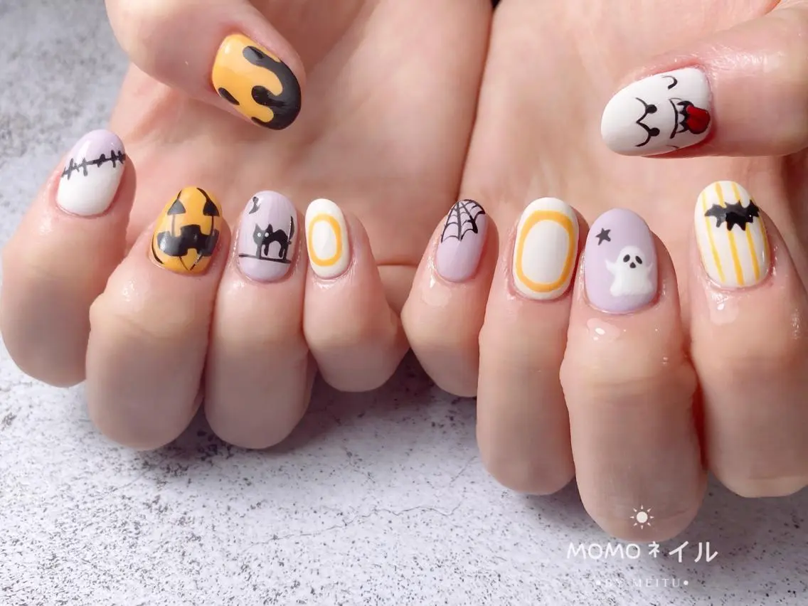ネイル ハロウィン Momo Momoのネイルデザイン