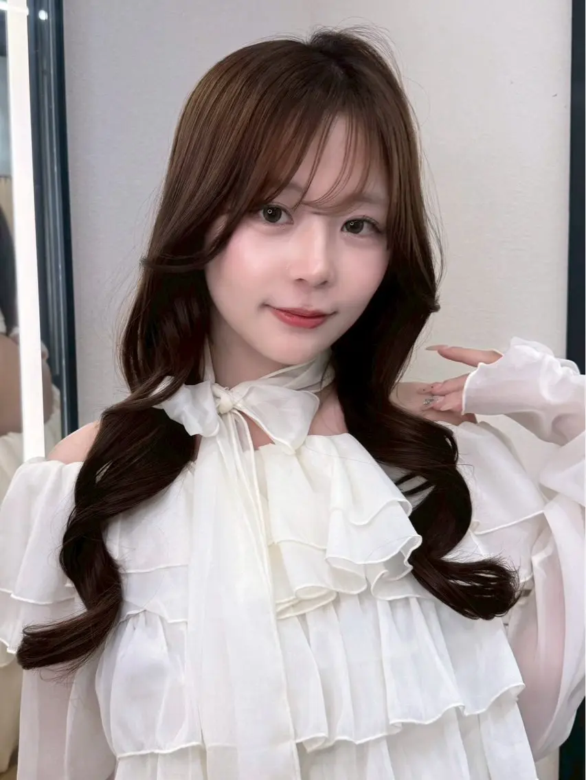 ロング カット トリートメント ヘアセット 大宮ブリーチ縮毛⭕️ 暗髪レイヤーしょうまのヘアスタイル