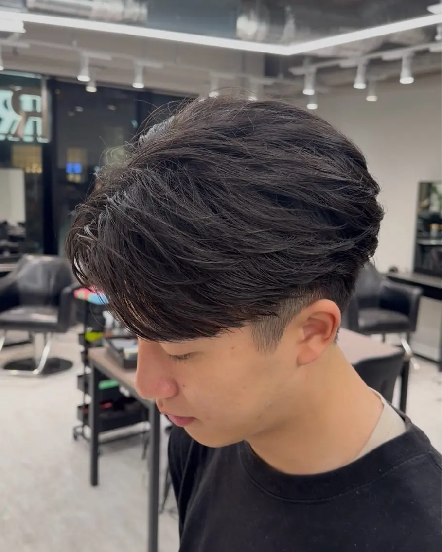 メンズ カット 縮毛矯正 トリートメント メンズ縮毛矯正 細谷碧海のヘアスタイル