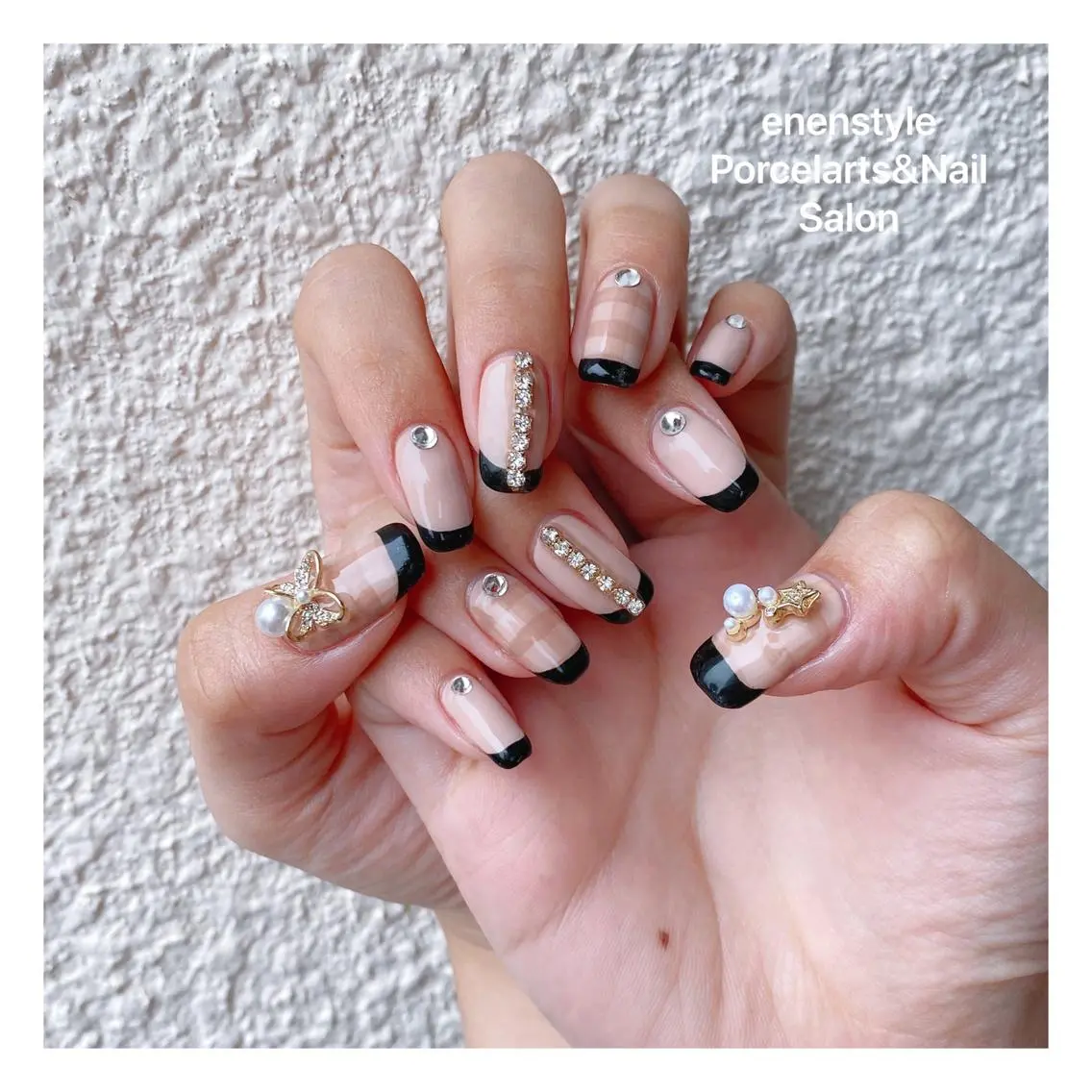 ミディアム ネイル 🐾enen style 🐾のネイルデザイン