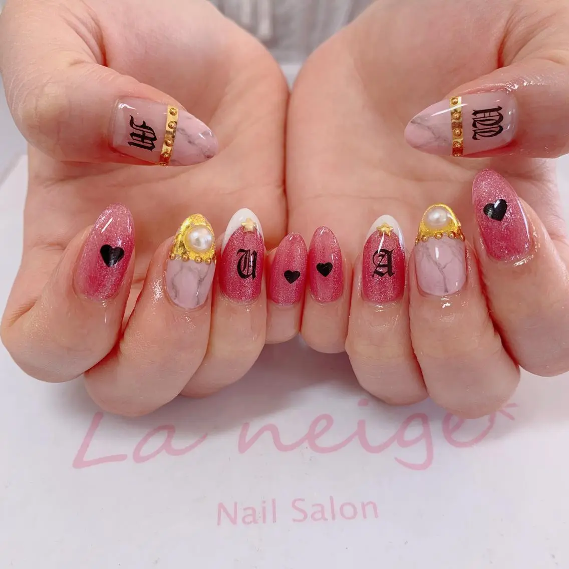 ネイル ロングネイル La neige* yuki 🐩🌙のネイルデザイン