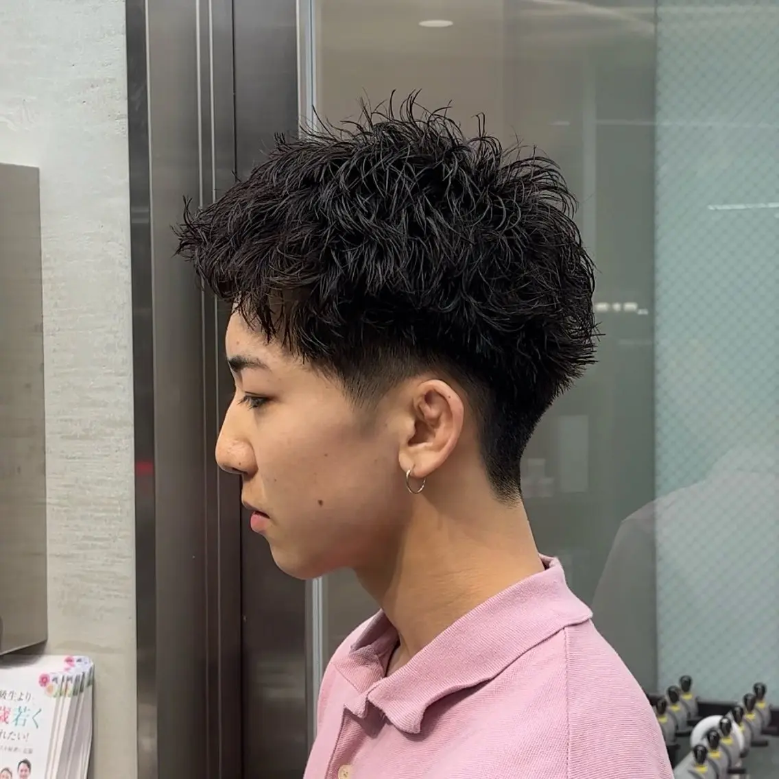 ショート カット パーマ パーマモデル/ メンズ/akoのヘアスタイル