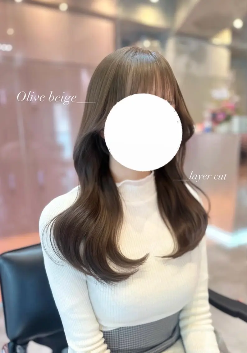 ロング カラー ヘアカラー 透明感/艶カラー 💘Hanaのヘアスタイル