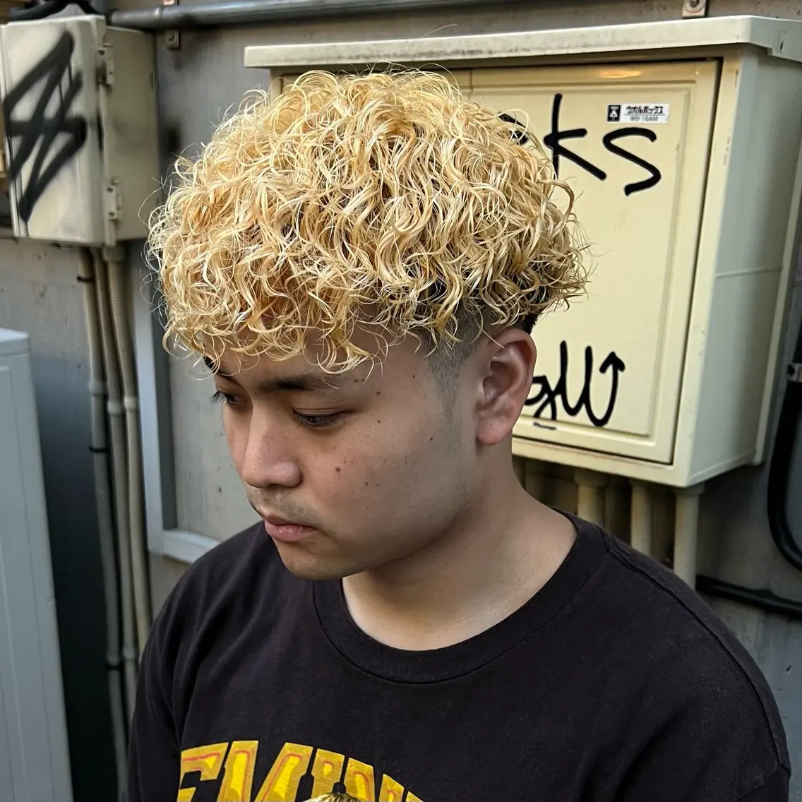 【メンズ新規限定】メンズカット+ダブルカラー+ケアパーマ+ケアトリートメントの写真