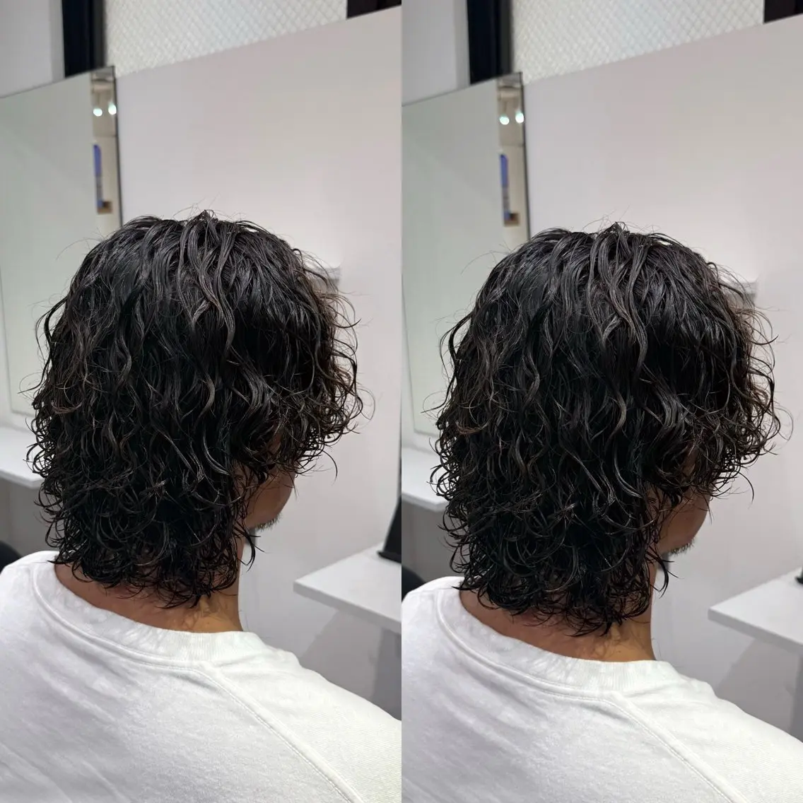 ミディアム カット パーマ トリートメント ヘッドスパ 藤沢メンズ特化/ツイ スパ/シャドウパーマのヘアスタイル