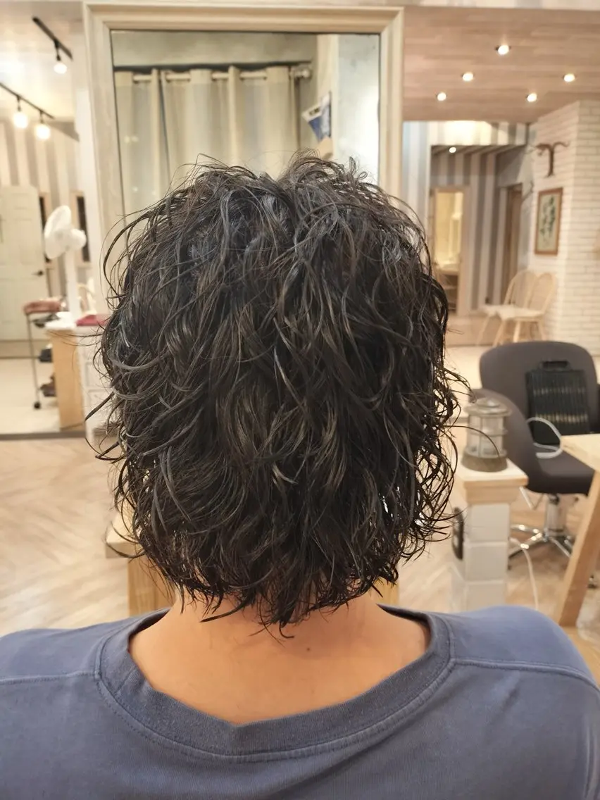 ミディアム パーマ メンズ Success ショウヘイのヘアスタイル