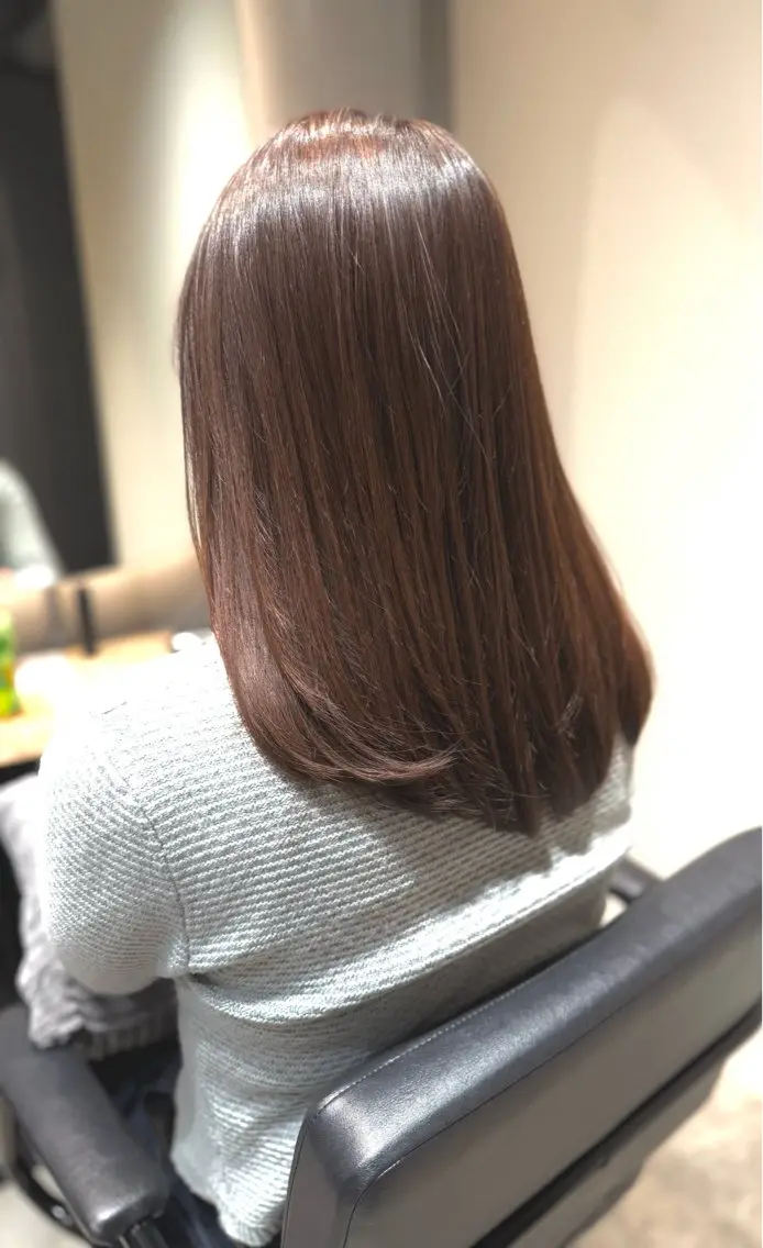 カラー ベージュカラー ヘアカラー 加賀美 幸乃のヘアスタイル