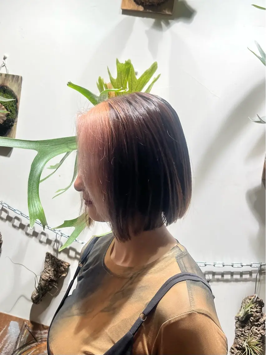 ショート カラー ヘアカラー 松原 樹里のヘアスタイル