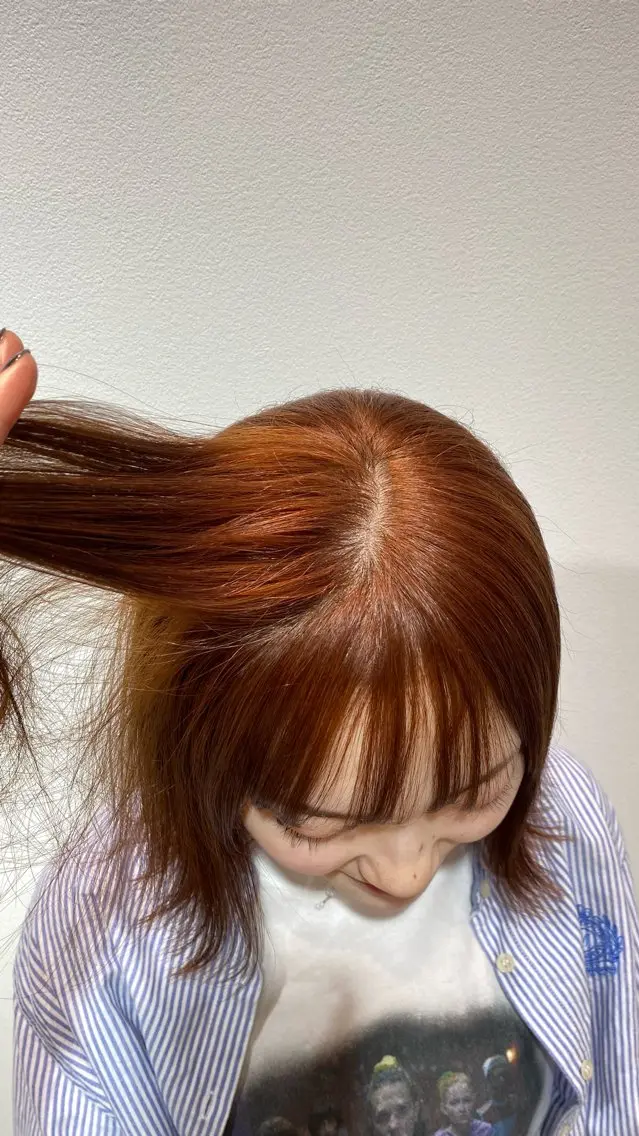 ショート カラー オレンジ Yamada Ami🪐のヘアスタイル
