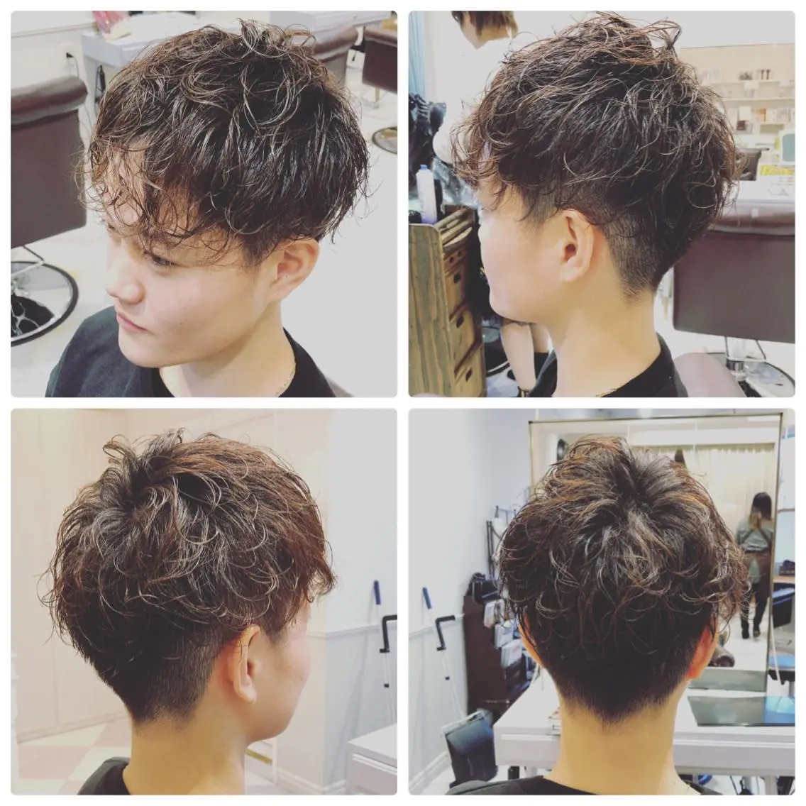 ショート パーマ 坂元 智信のヘアスタイル