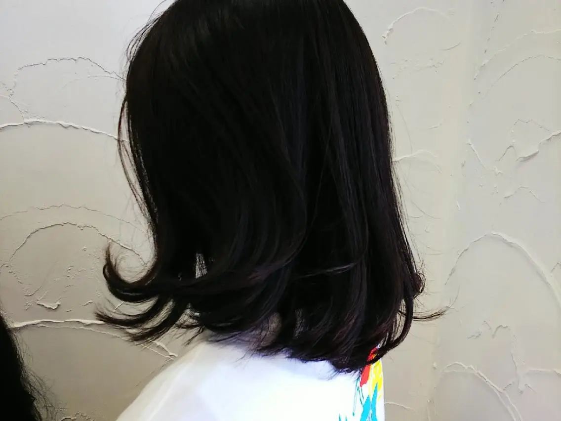 キッズ 髪質改善&白髪ぼかし カラー♡店長みやけ♡のヘアスタイル