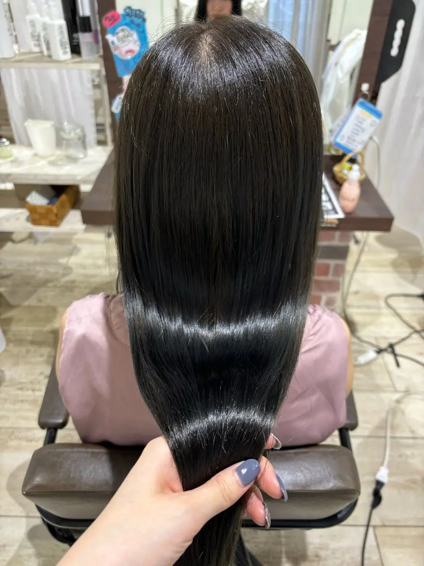 ロング カラー アッシュ もり はなののヘアスタイル