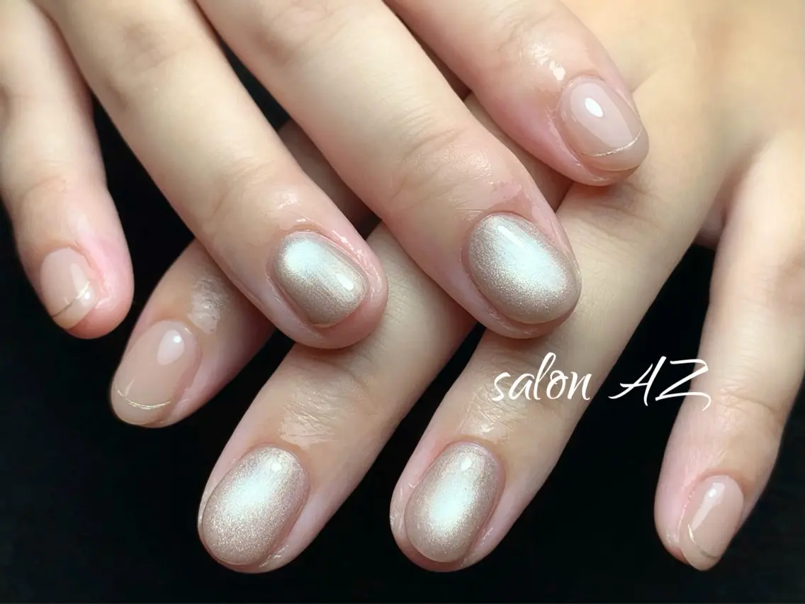ネイル 持ち込み オフィスネイル スカルプネイル ハンドネイル salon AZ NANAのネイルデザイン