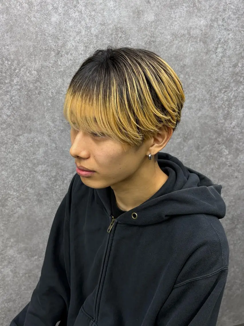 メンズ マッシュ シースルーマッシュ メンズパーマ特化 🌹RIO🌹のヘアスタイル