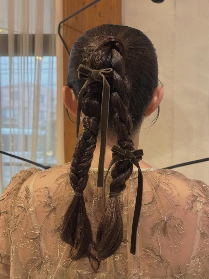 ヘアアレンジ ヘアセット 有岡 陽菜のヘアスタイル