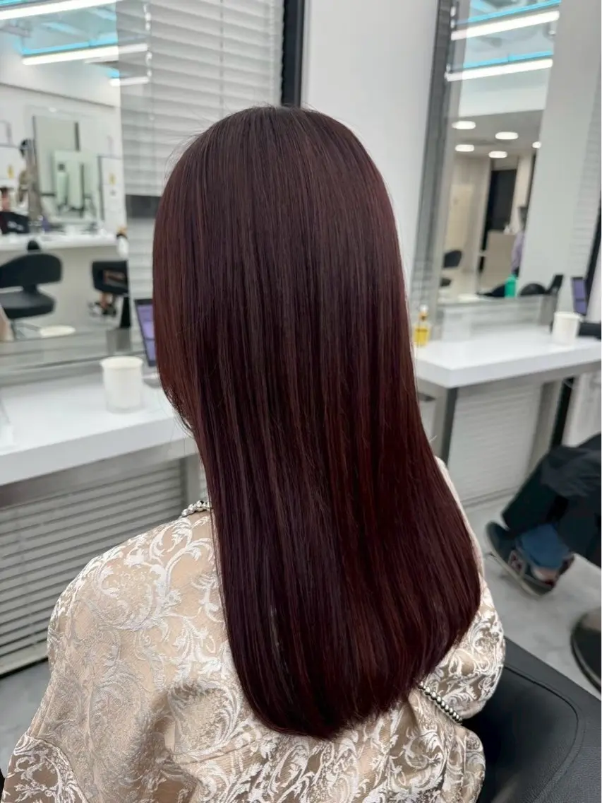 ロング カラー ヘアカラー トリートメント 曲がる縮毛矯正✨️ パーマ🌀 晃哉‎のヘアスタイル