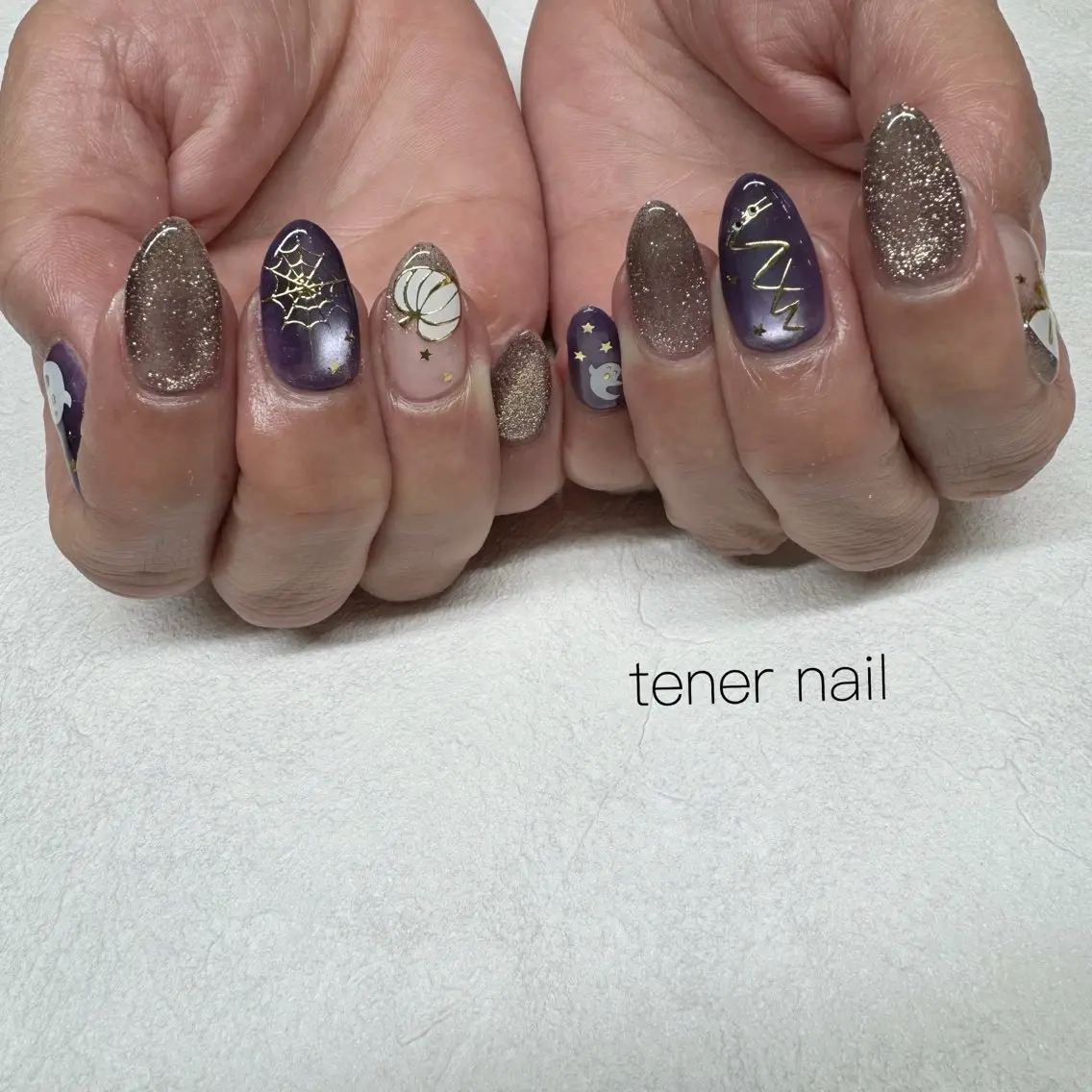 ネイル ハロウィン ハンドネイル テネルネイル tener nailのネイルデザイン