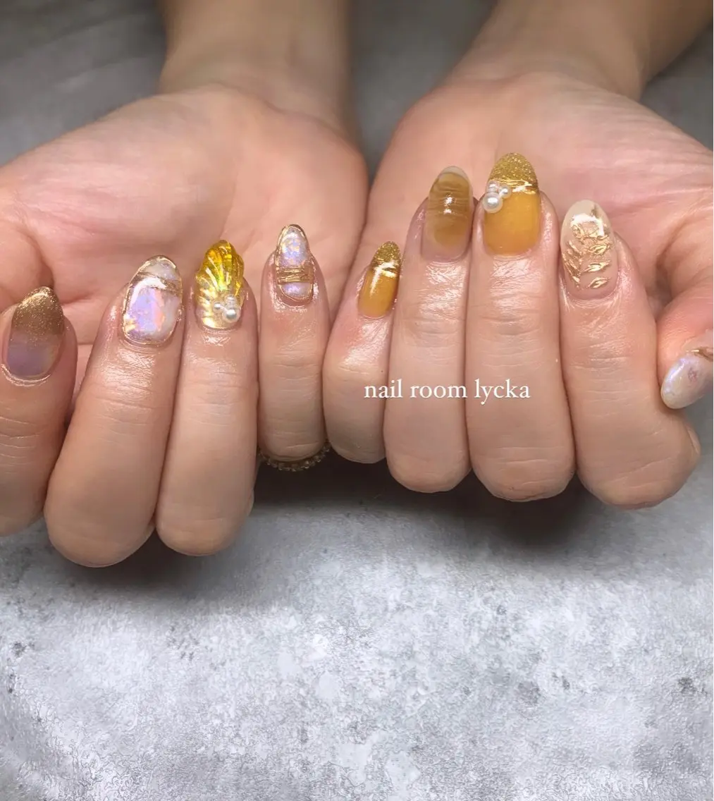 ネイル ﾈｲﾙﾙｰﾑﾘｯｶ 𝐦𝐚𝐲𝐮のネイルデザイン
