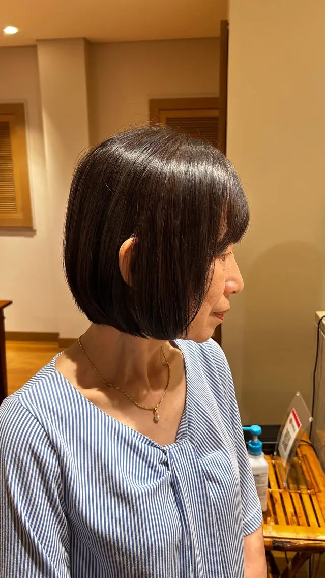 ショート ボブ 竹村 アカリのヘアスタイル