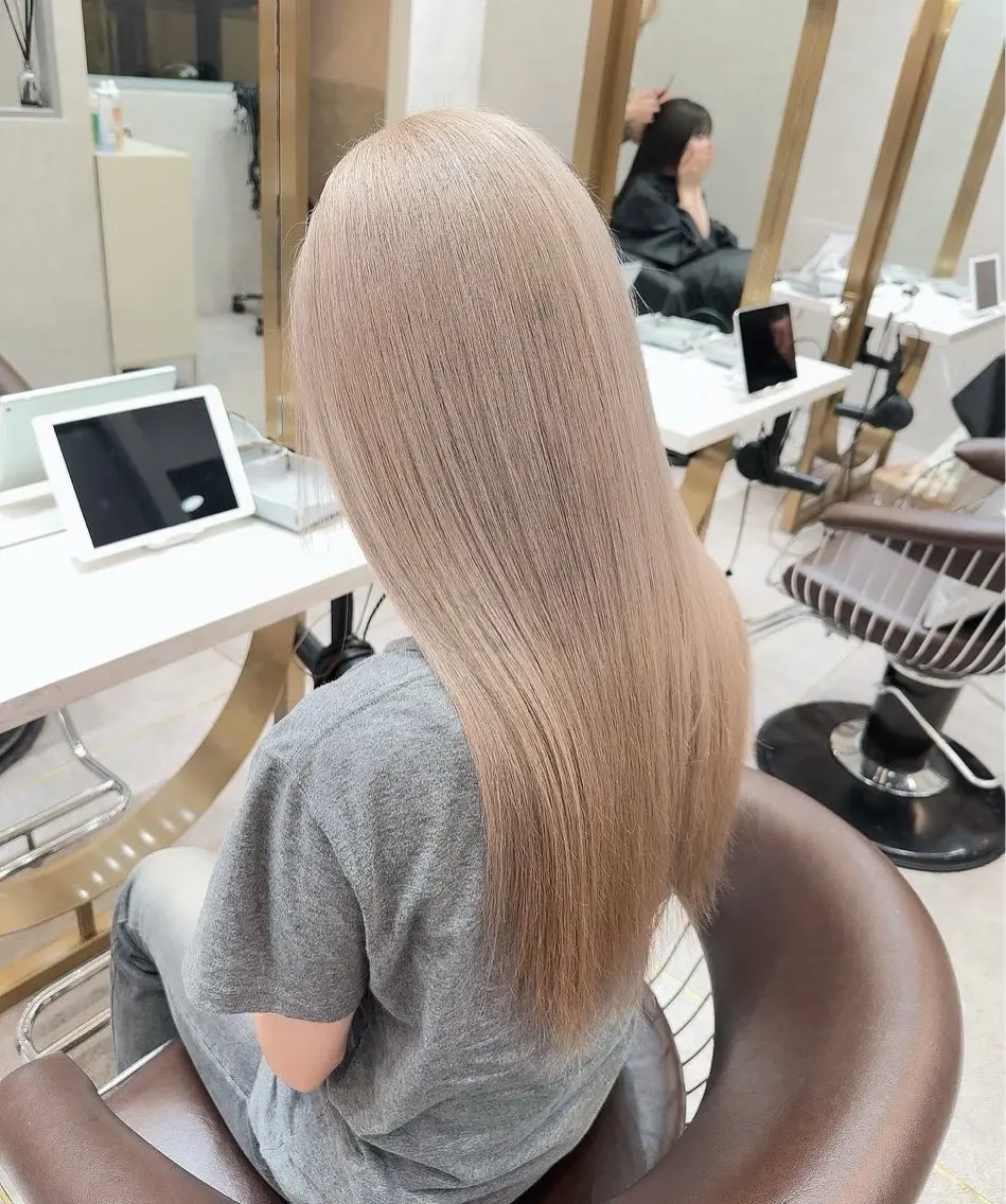 ロング ヘアカラー トリートメント ゆーだい🇰🇷韓国 🇰🇷×髪質改善のヘアスタイル