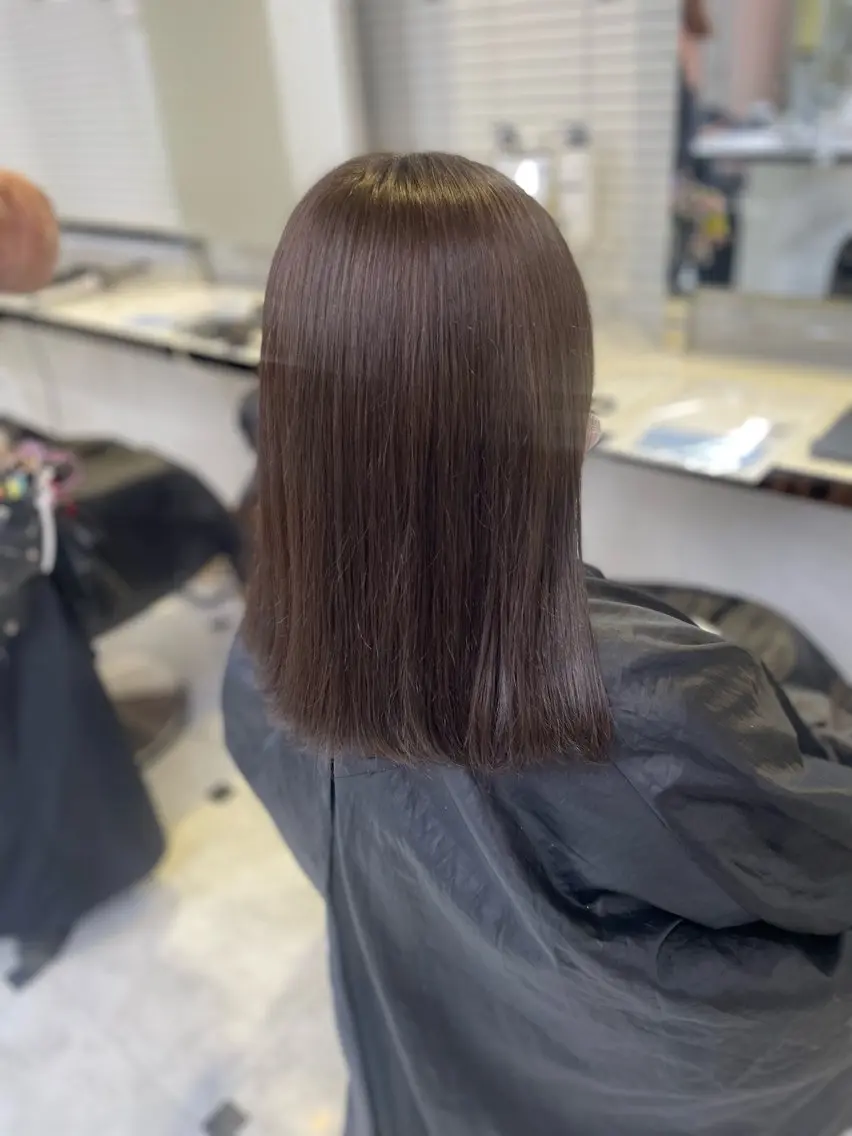 ミディアム ヘアカラー うる艶トレンドヘア 🕊️上野BABYのヘアスタイル