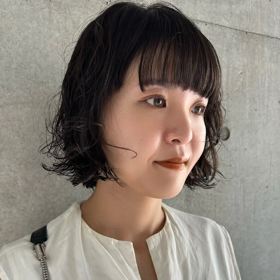 ショート パーマ ショートボブ ボブ ショートヘア ニュアンスパーマ ボブ/レイヤー/ニュ アンスパーマ/小夏のヘアスタイル