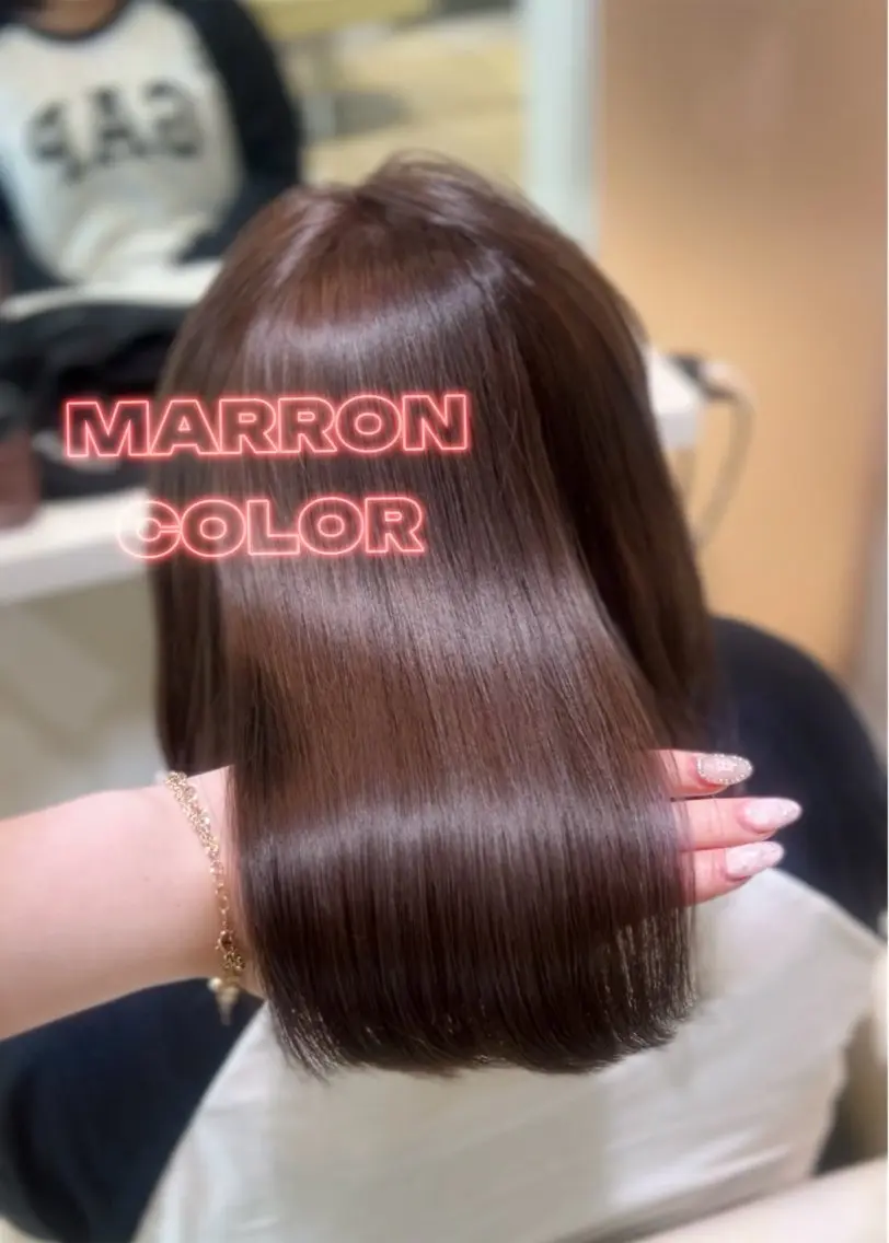 【ミニモ限定クーポン🎀】似合わせカット➕プレミアムケアワンカラー➕超音波アイロン付トリートメントの写真