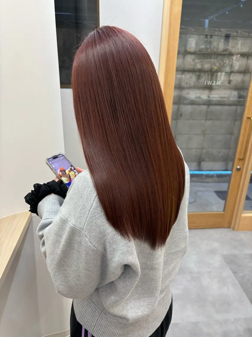 ミディアム トリートメント カット ヘアカラー トリートメント とき/髪質改善/透明 感カラー☘️のヘアスタイル
