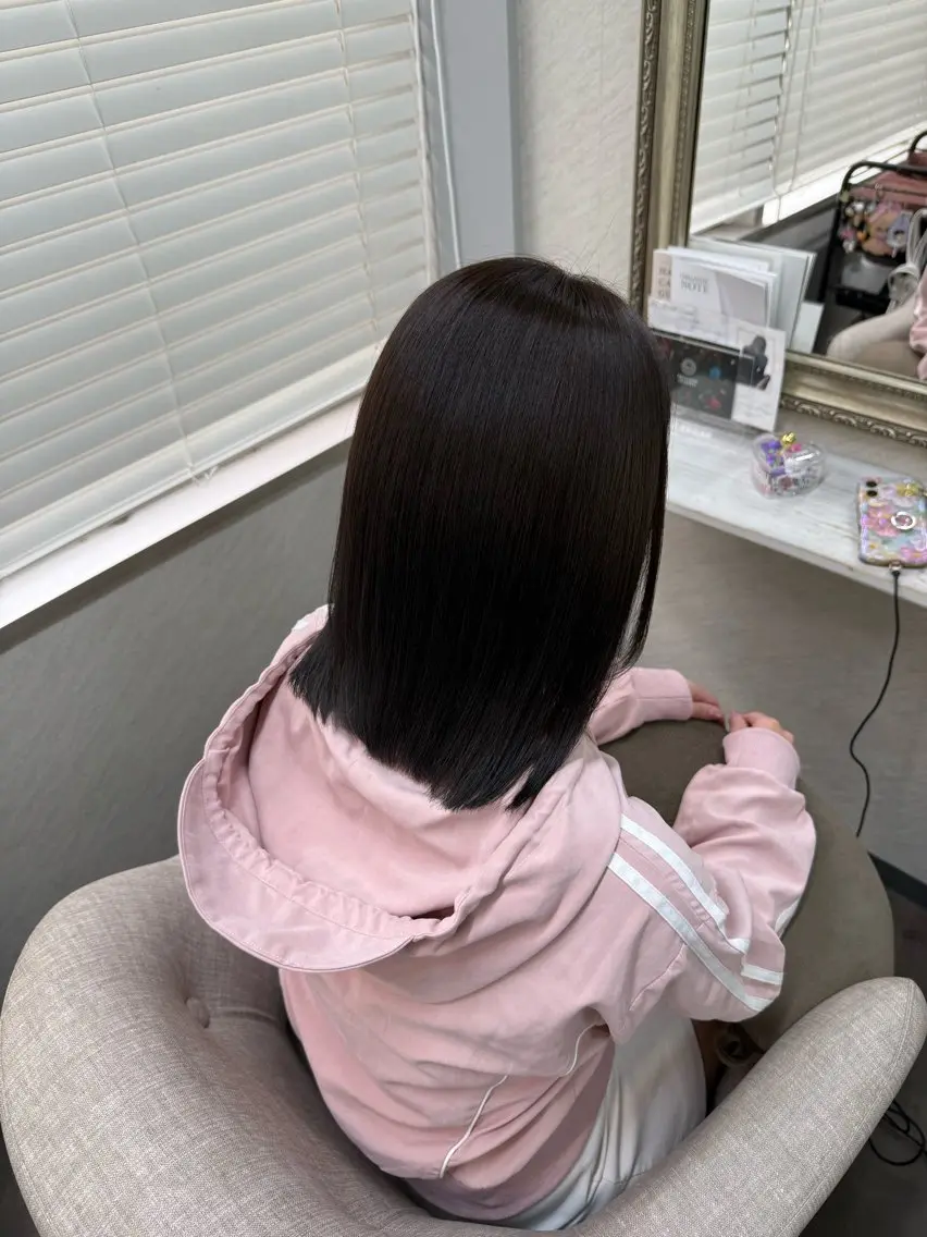 ミディアム ヘアカラー トリートメント ヘッドスパ 髪質改善/縮毛矯正 アンナ🍊のヘアスタイル