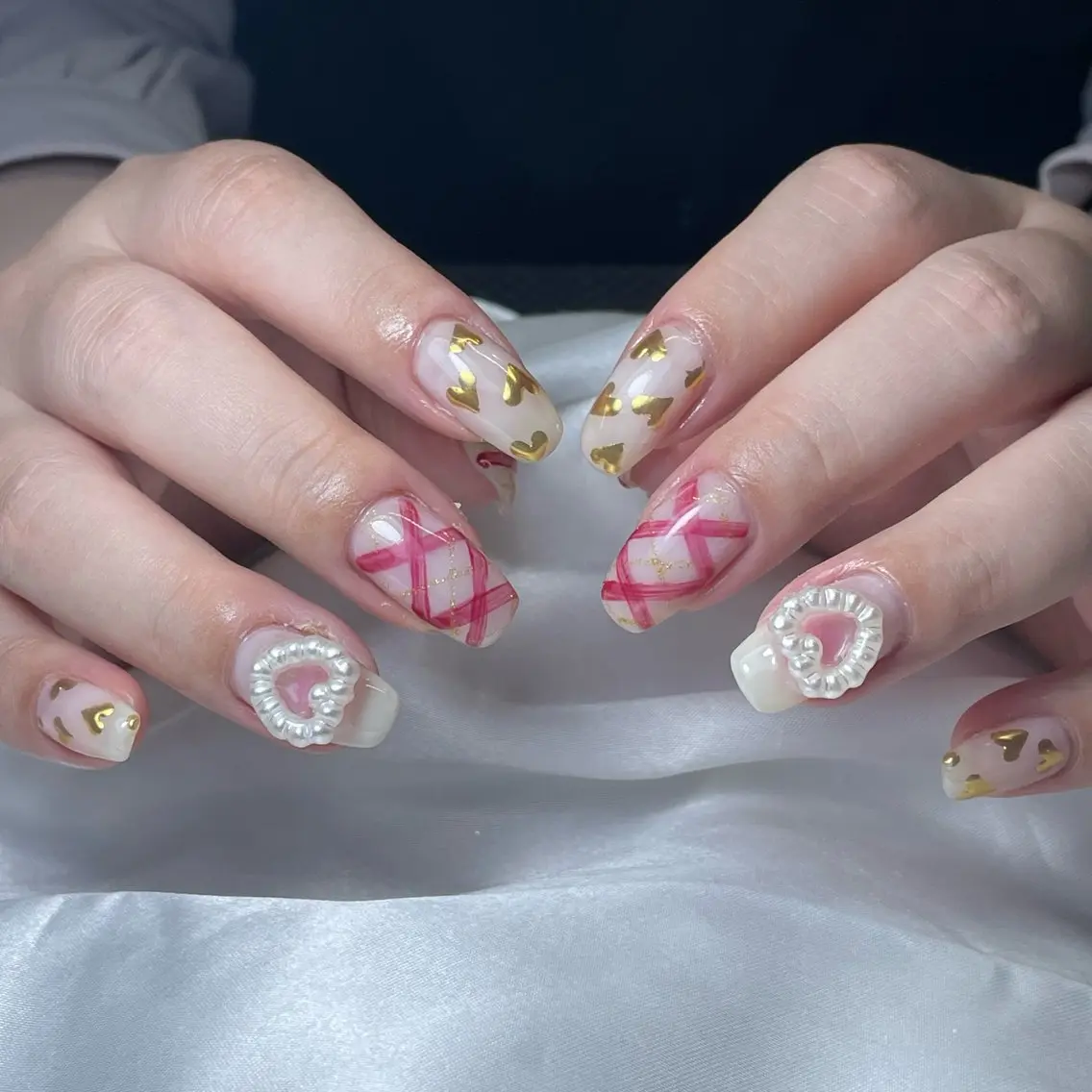 ネイル ハート リボン WATANABE MAYUMIのネイルデザイン