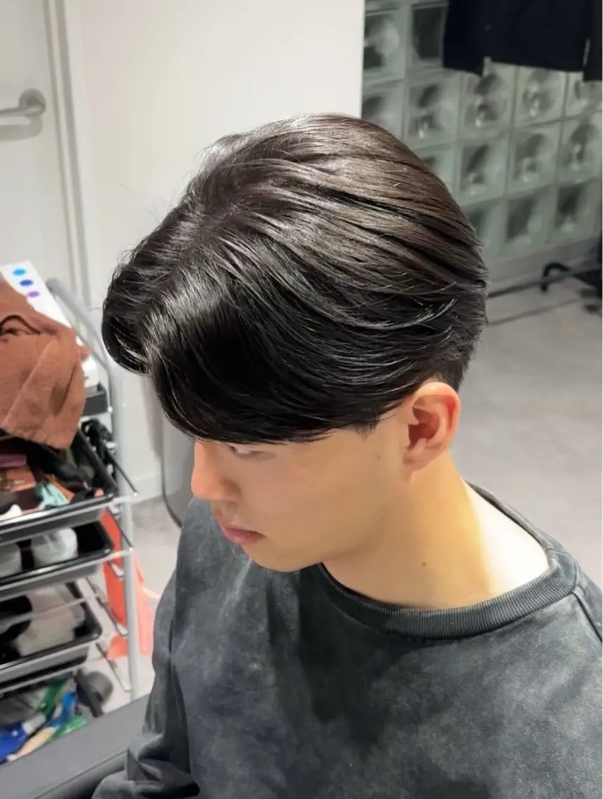 パーマ メンズ カット 縮毛矯正 メンズ特化 ulus高森蓮のヘアスタイル