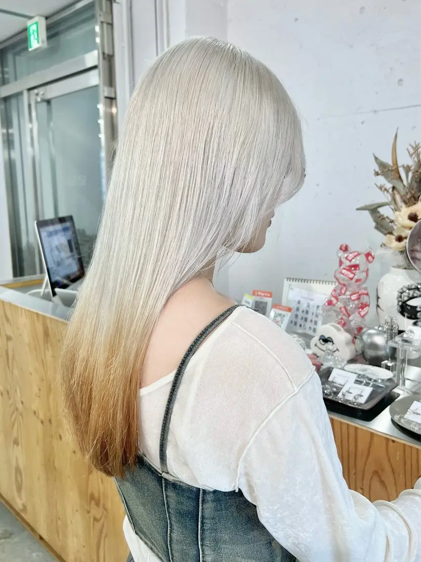 セミロング ヘアカラー 原宿/ブリーチ特化/ RYUTOのヘアスタイル