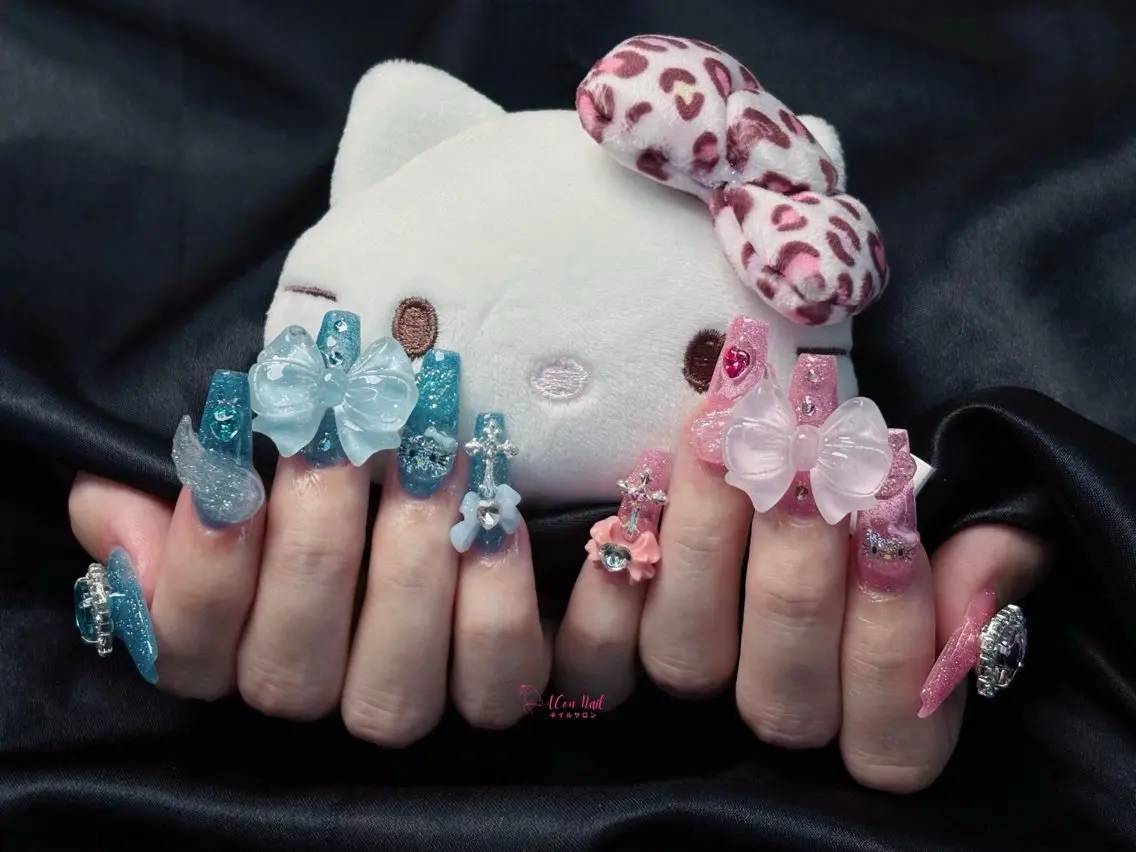 ネイル 桜ネイル 長さ出し フラワーネイル フレンチネイル ジェルネイル ハンドネイル ACon NailSalonのネイルデザイン
